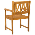 Bank Outdoor 2 pcs Natur 56 x 55,5 x 90 cm Massivholz Akazie