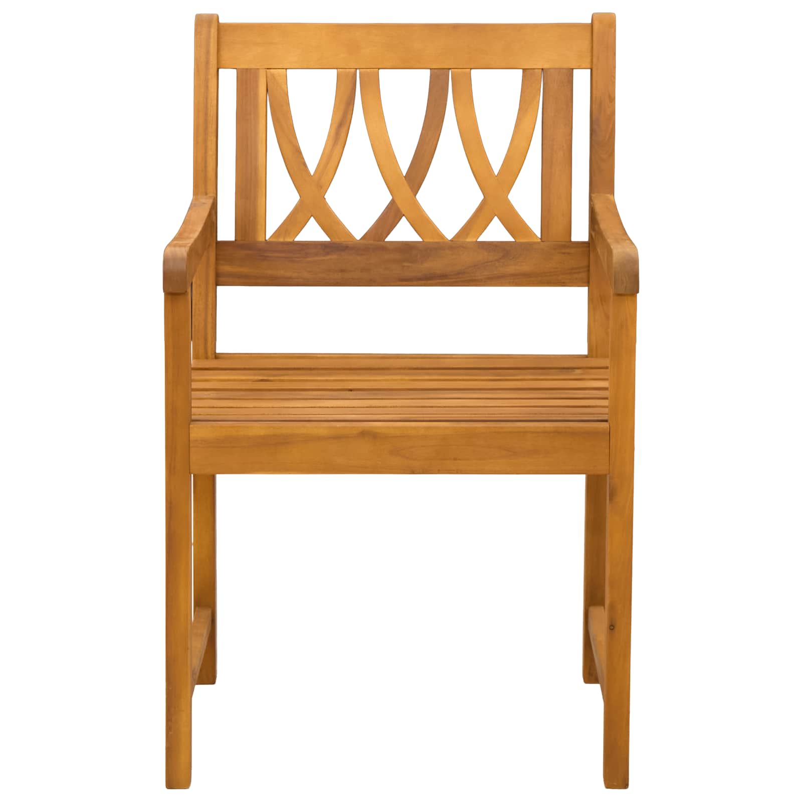 Bank Outdoor 2 pcs Natur 56 x 55,5 x 90 cm Massivholz Akazie
