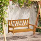 Gartenschaukelbank Natur 110 x 56 x 58 cm Massivholz Akazie