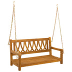 Gartenschaukelbank Natur 110 x 56 x 58 cm Massivholz Akazie