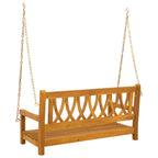 Gartenschaukelbank Natur 110 x 56 x 58 cm Massivholz Akazie