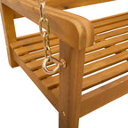 Gartenschaukelbank Natur 110 x 56 x 58 cm Massivholz Akazie