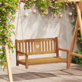 Gartenschaukelbank Natur 110 x 56 x 58 cm Massivholz Akazie