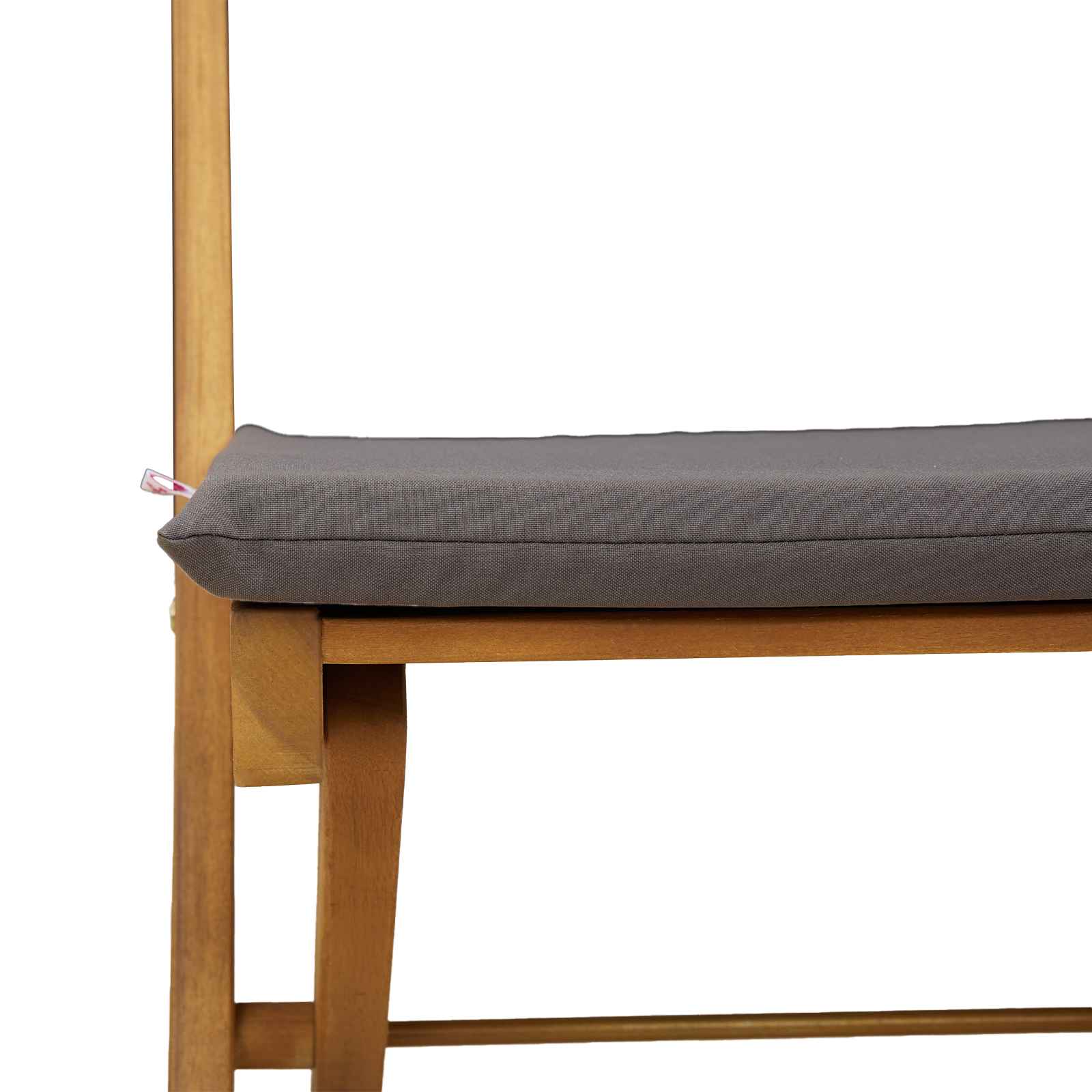 Außen Bistro-Stühle mit Kissen 2 pcs Dunkelgrau 40 x 53 x 80 cm