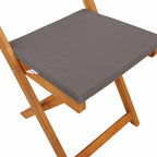 Außen Bistro-Stühle mit Kissen 2 pcs Dunkelgrau 40 x 53 x 80 cm