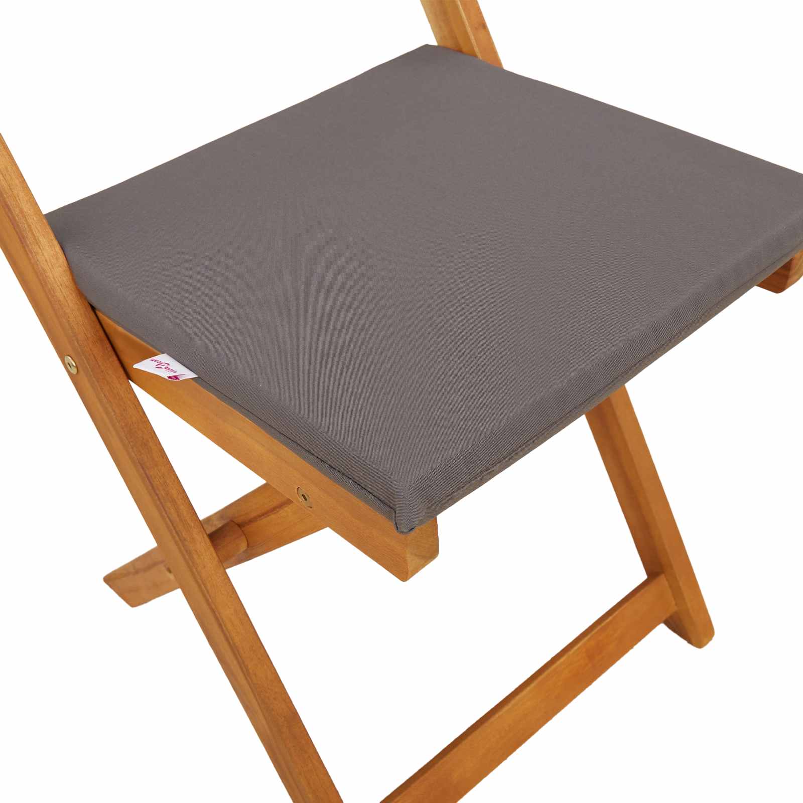 Außen Bistro-Stühle mit Kissen 2 pcs Dunkelgrau 40 x 53 x 80 cm