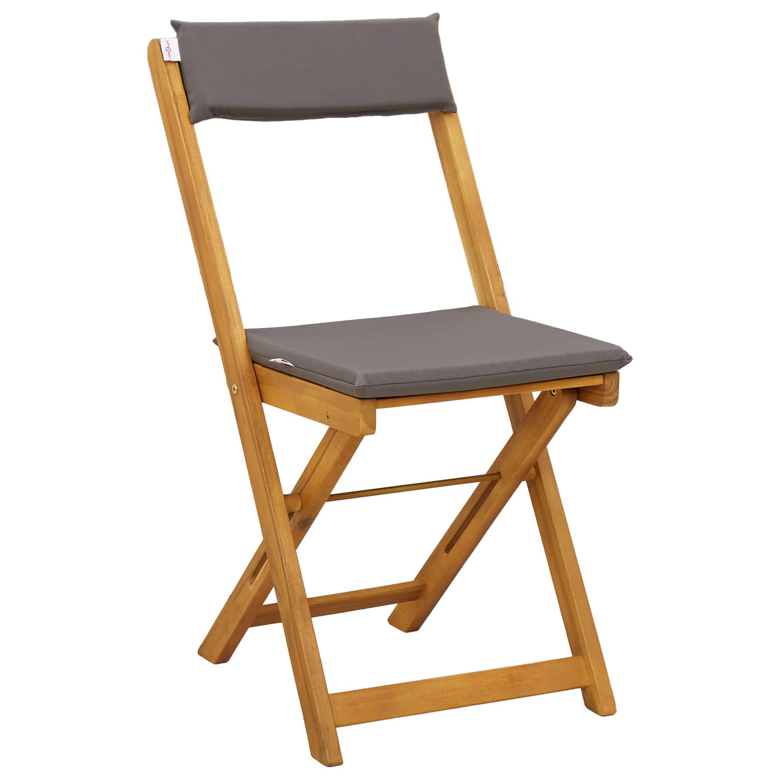 Außen Bistro-Stühle mit Kissen 2 pcs Dunkelgrau 40 x 53 x 80 cm