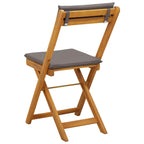 Außen Bistro-Stühle mit Kissen 2 pcs Dunkelgrau 40 x 53 x 80 cm