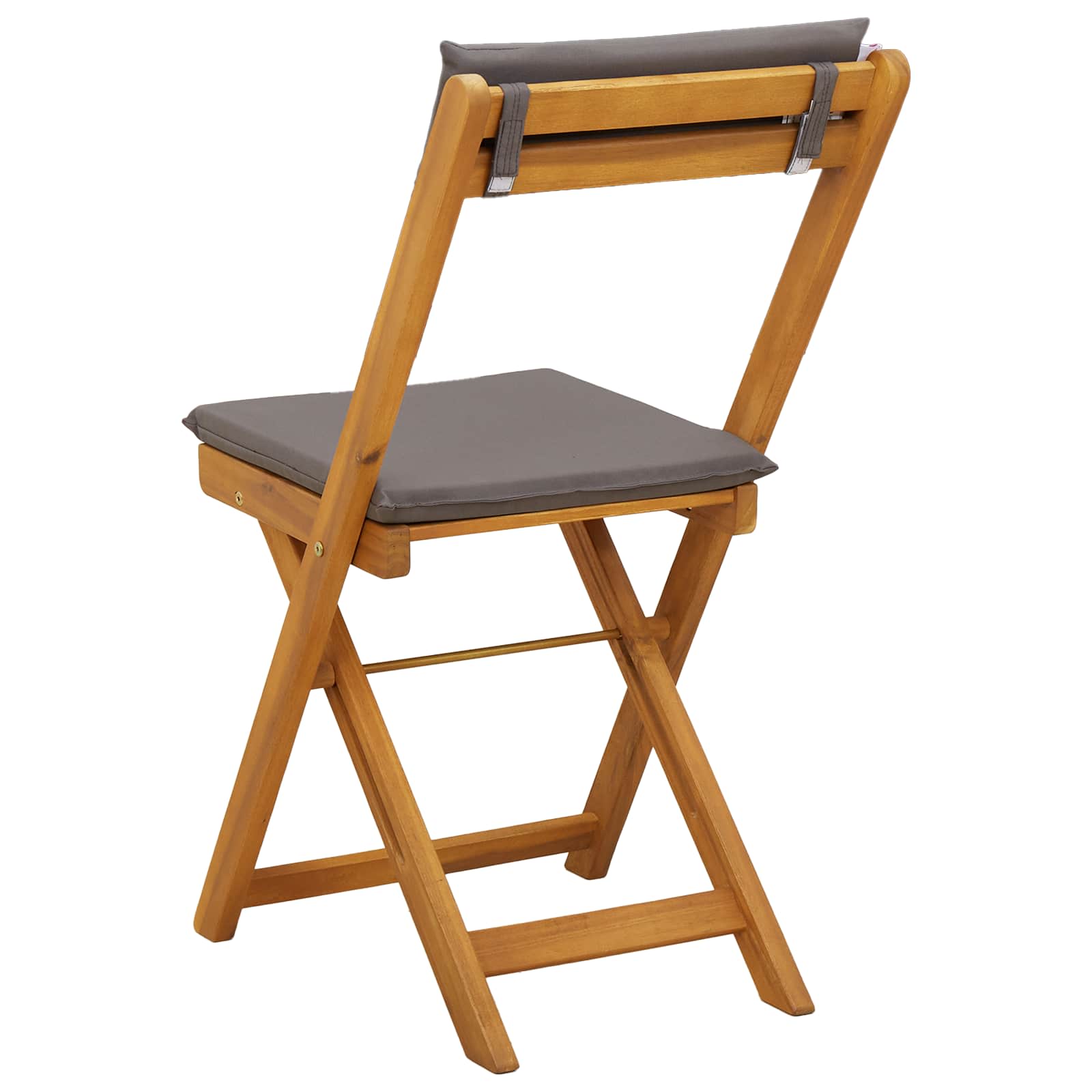 Außen Bistro-Stühle mit Kissen 2 pcs Dunkelgrau 40 x 53 x 80 cm