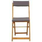 Außen Bistro-Stühle mit Kissen 2 pcs Dunkelgrau 40 x 53 x 80 cm
