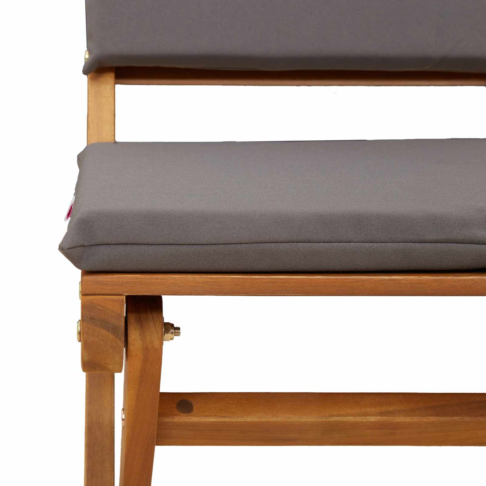 Außen Bistro-Stühle mit Kissen 2 pcs Dunkelgrau 38 x 46 x 85 cm