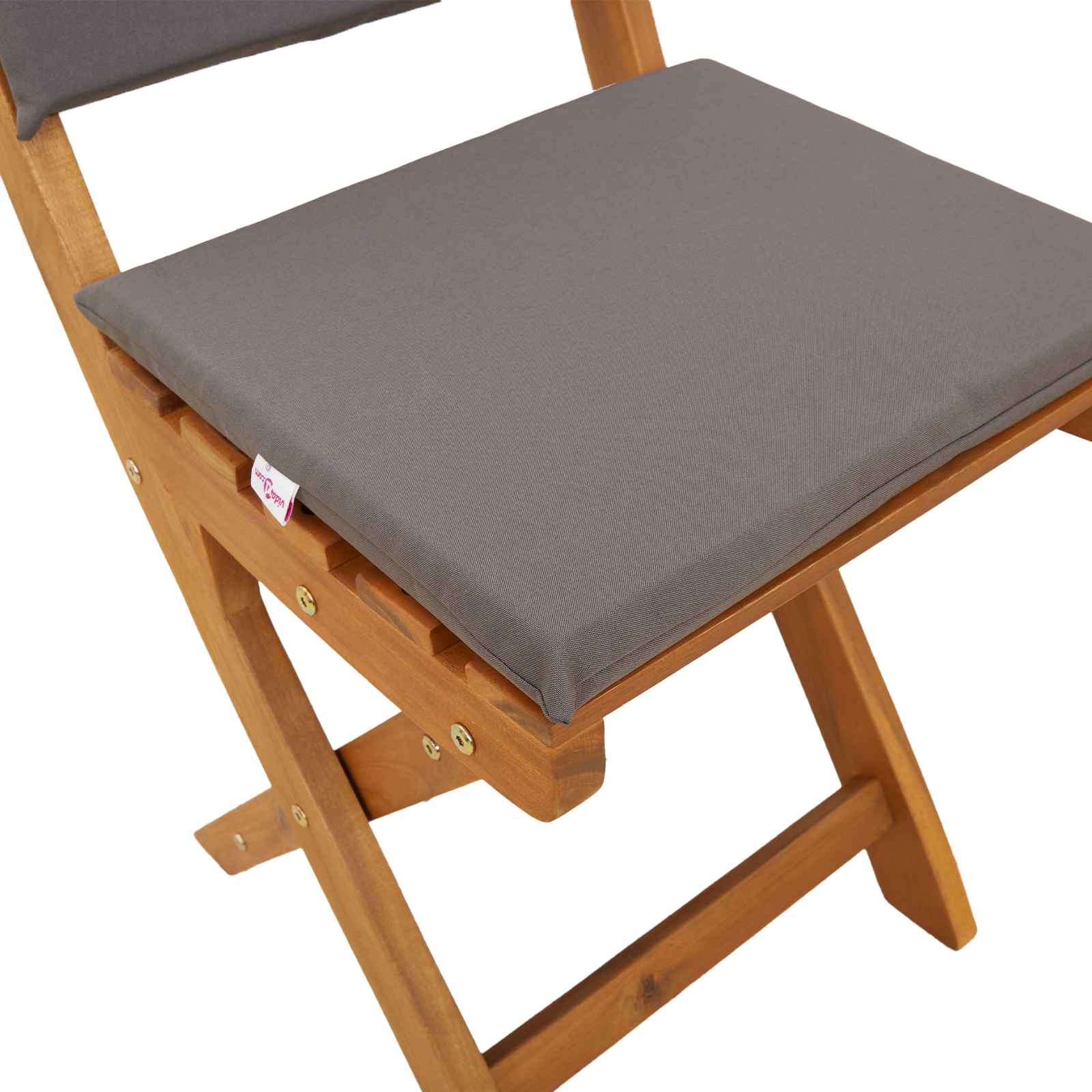 Außen Bistro-Stühle mit Kissen 2 pcs Dunkelgrau 38 x 46 x 85 cm