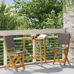 Außen Bistro-Stühle mit Kissen 2 pcs Dunkelgrau 38 x 46 x 85 cm