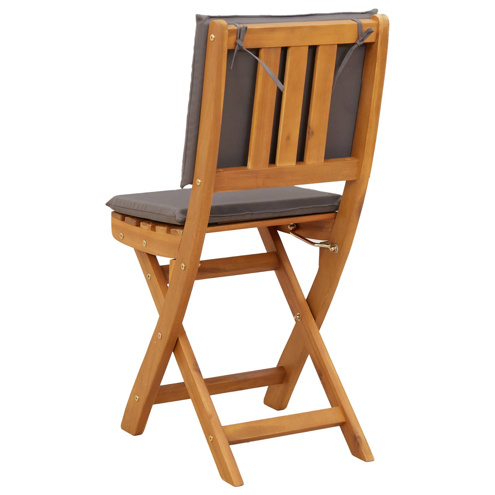 Außen Bistro-Stühle mit Kissen 2 pcs Dunkelgrau 38 x 46 x 85 cm
