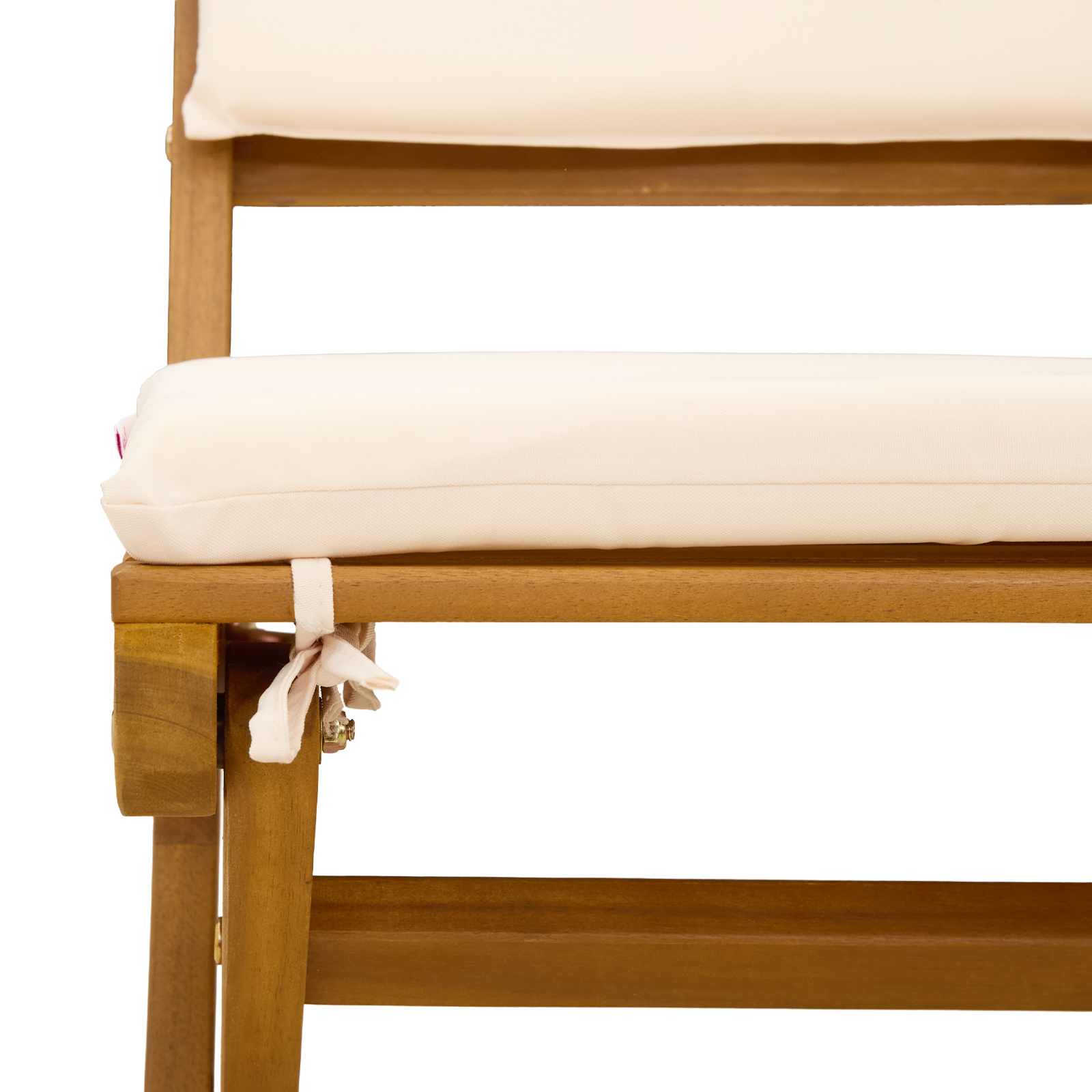 Außen Bistro-Stühle mit Kissen 4 pcs Cremeweiß 38 x 46 x 85 cm