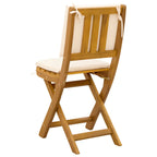 Außen Bistro-Stühle mit Kissen 4 pcs Cremeweiß 38 x 46 x 85 cm
