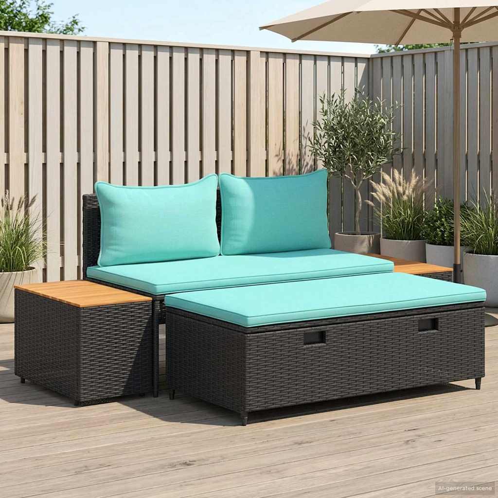 Outdoor-Sofagarnitur 4-Sitzanzahl 4 pcs 55 x 30 x 39 cm