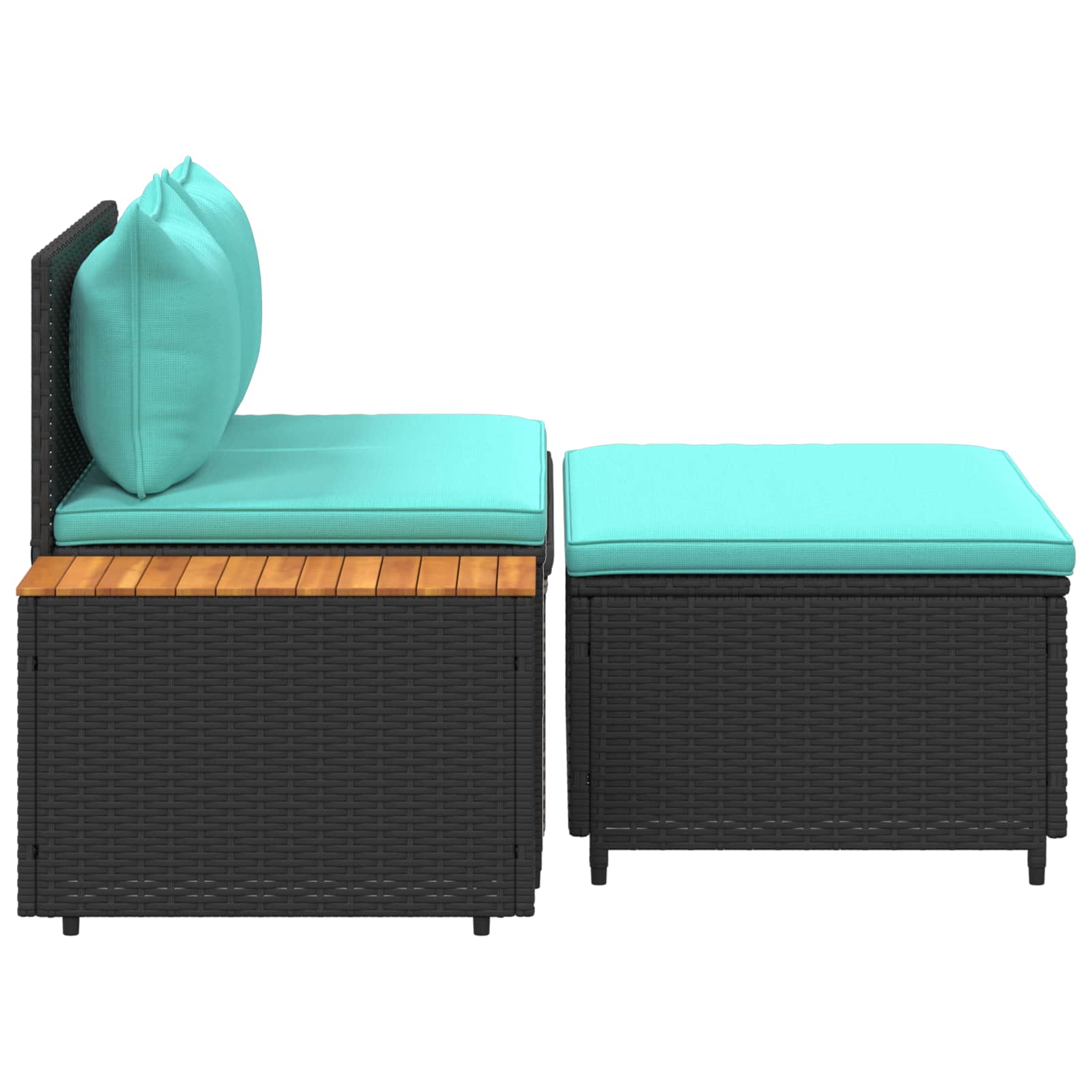 Outdoor-Sofagarnitur 4-Sitzanzahl 4 pcs 55 x 30 x 39 cm