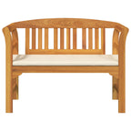 Rosenbank Cremeweiß 114 x 46 x 82,5 cm Massivholz Akazie