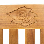 Rosenbank Natur 157 x 46 x 82,5 cm Massivholz Akazie