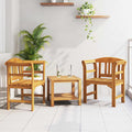 Rosenbank Natur 68,5 x 46 x 82,5 cm Massivholz Akazie