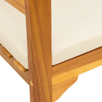 Rosenbank Natur 68,5 x 46 x 82,5 cm Massivholz Akazie
