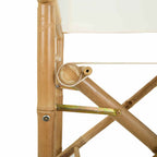 Klappstuhl für Regisseure 2 pcs Natur Bambus