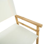 Klappstuhl für Regisseure 2 pcs Natur Bambus