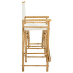 Klappstuhl für Regisseure 2 pcs Natur Bambus
