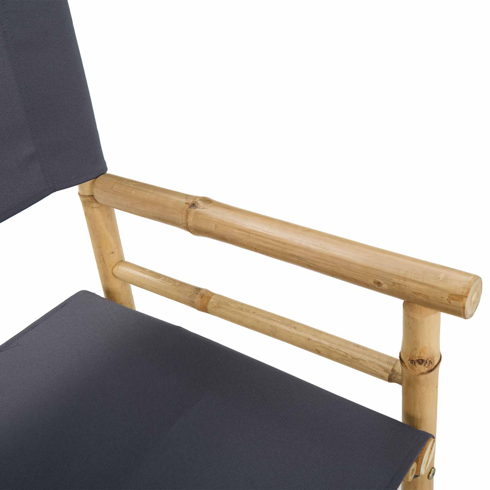 Klappstuhl für Regisseure 2 pcs Natur Bambus