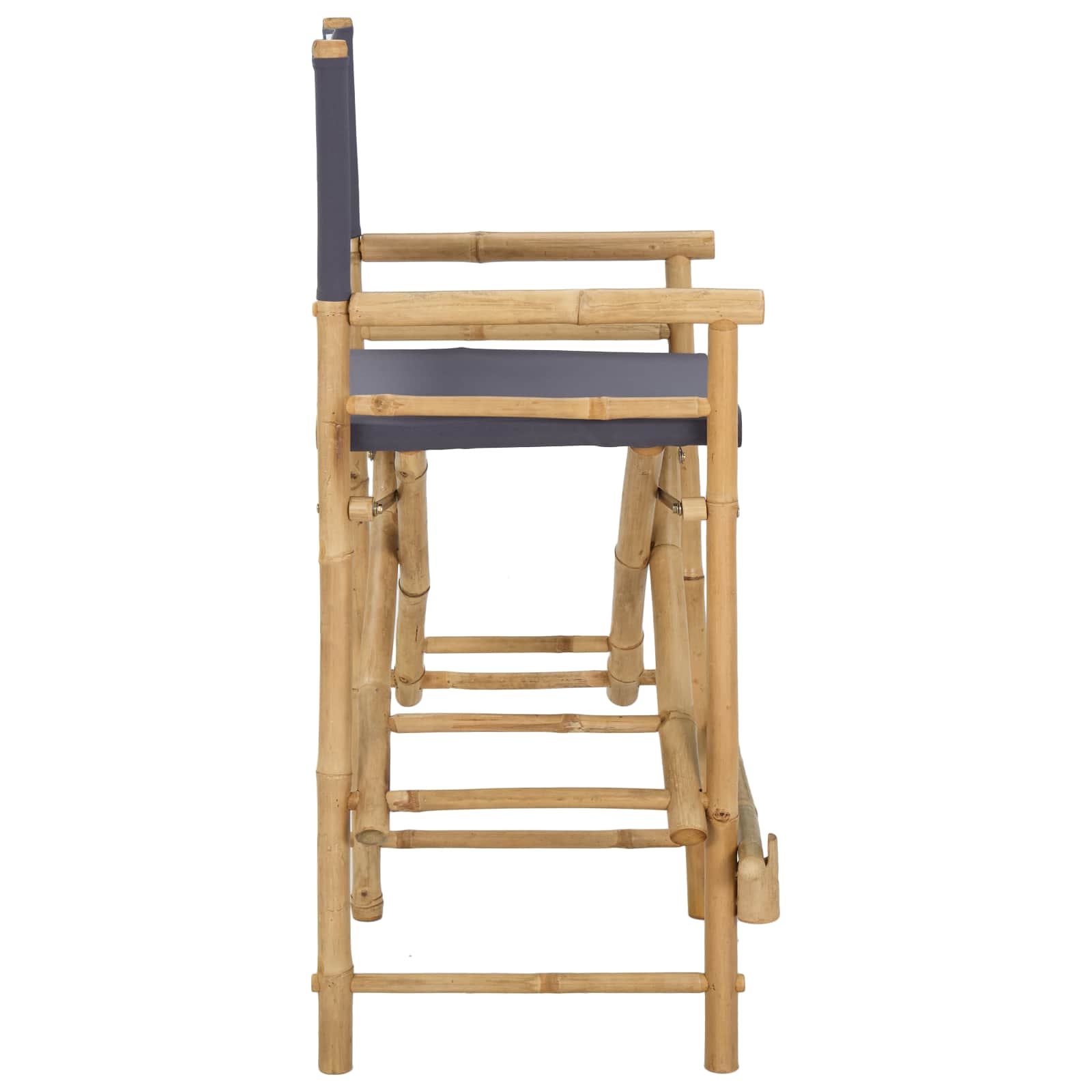 Klappstuhl für Regisseure 2 pcs Natur Bambus