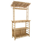 Outdoor Bartisch Natur 110 x 50 x 209 cm Bambus