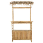 Outdoor Bartisch Natur 110 x 50 x 209 cm Bambus