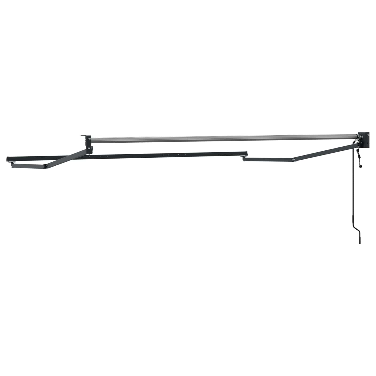 Elektrisches Markisenrahmen Anthrazit 3 x 2 m Aluminium