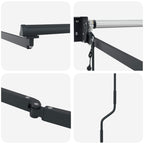 Elektrisches Markisenrahmen Anthrazit 4 x 2 m Aluminium