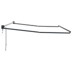 Elektrisches Markisenrahmen Anthrazit 4 x 2 m Aluminium