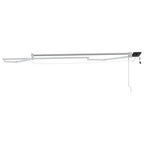 Elektrisches Markisenrahmen Weiß 3,5 x 2,5 m Aluminium