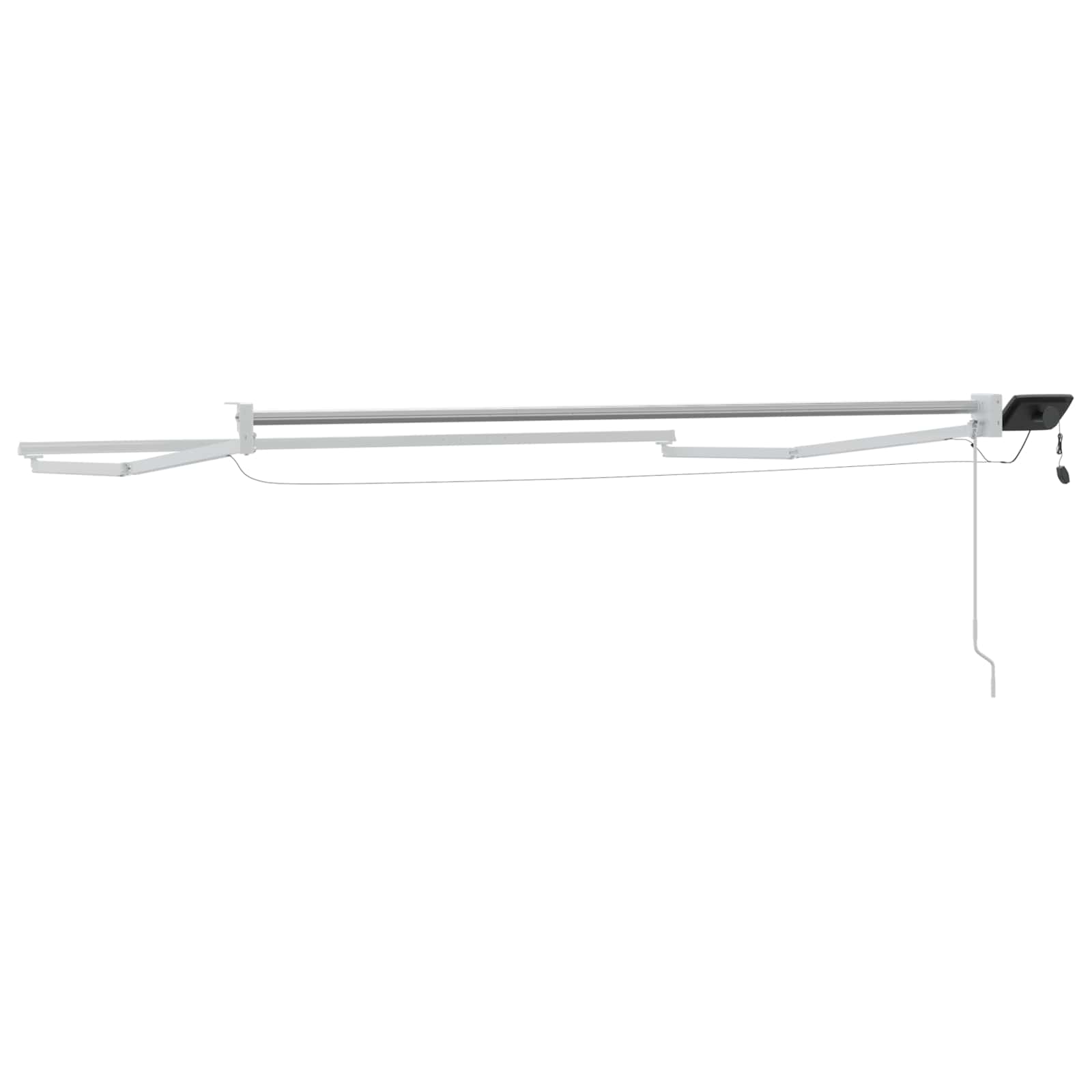 Elektrisches Markisenrahmen Weiß 3,5 x 2,5 m Aluminium