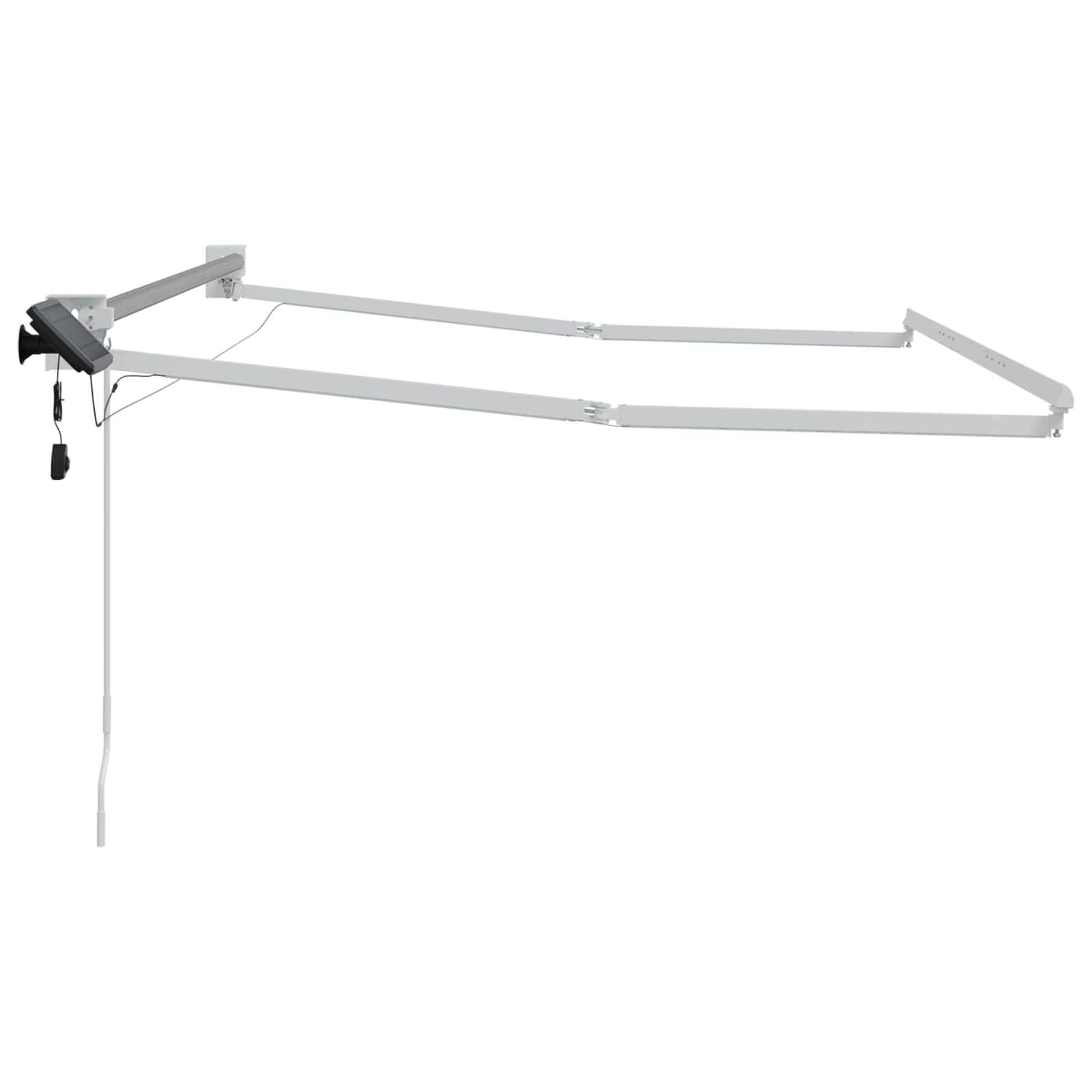 Elektrisches Markisenrahmen Weiß 3,5 x 2,5 m Aluminium