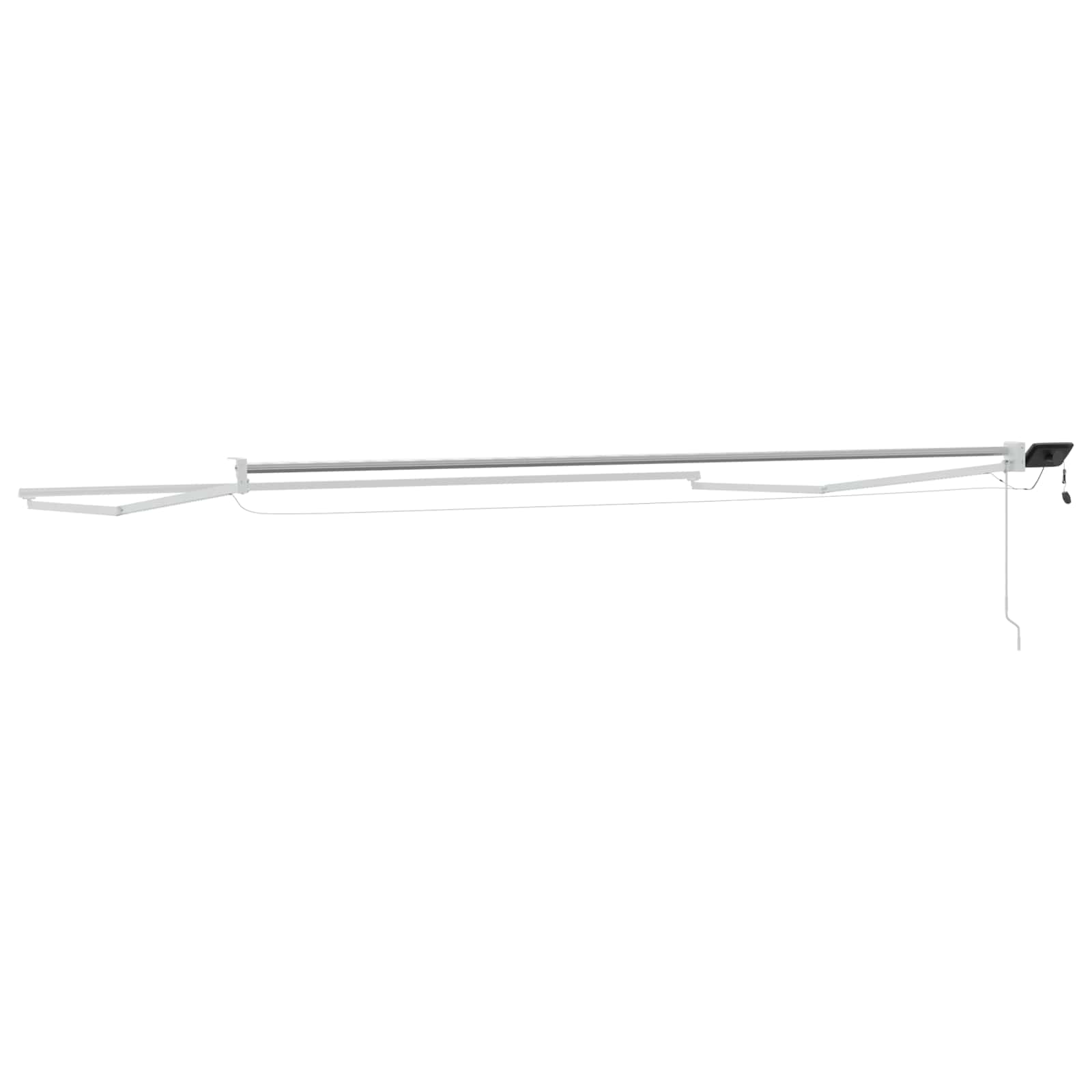 Elektrisches Markisenrahmen Weiß 4,5 × 3 m Aluminium