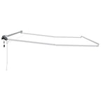 Elektrisches Markisenrahmen Weiß 4,5 × 3 m Aluminium