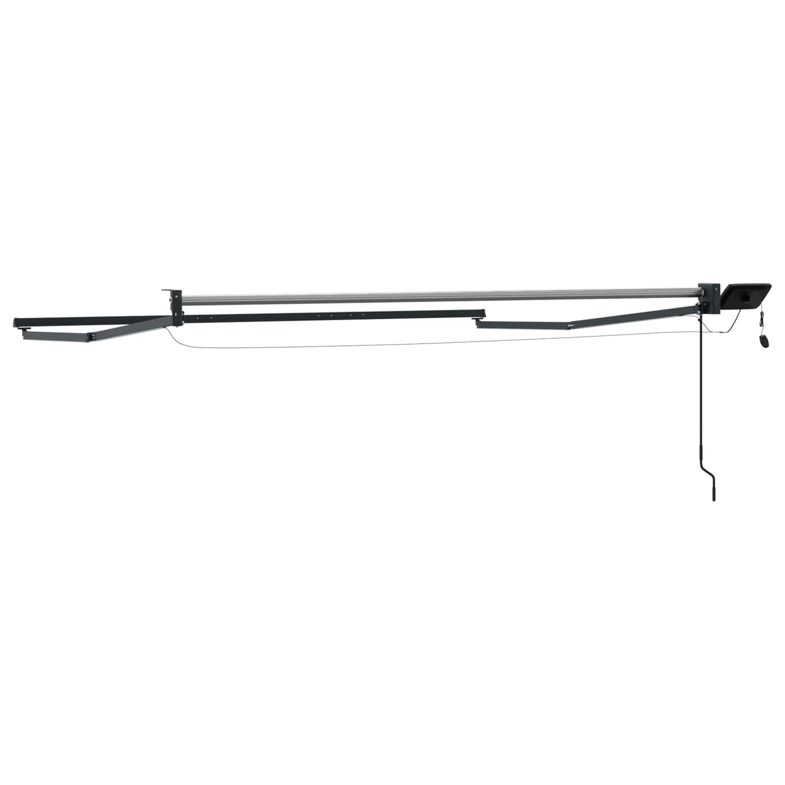 Elektrisches Markisenrahmen Anthrazit 3 x 2 m Aluminium