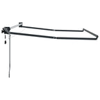 Elektrisches Markisenrahmen Anthrazit 3 x 2 m Aluminium