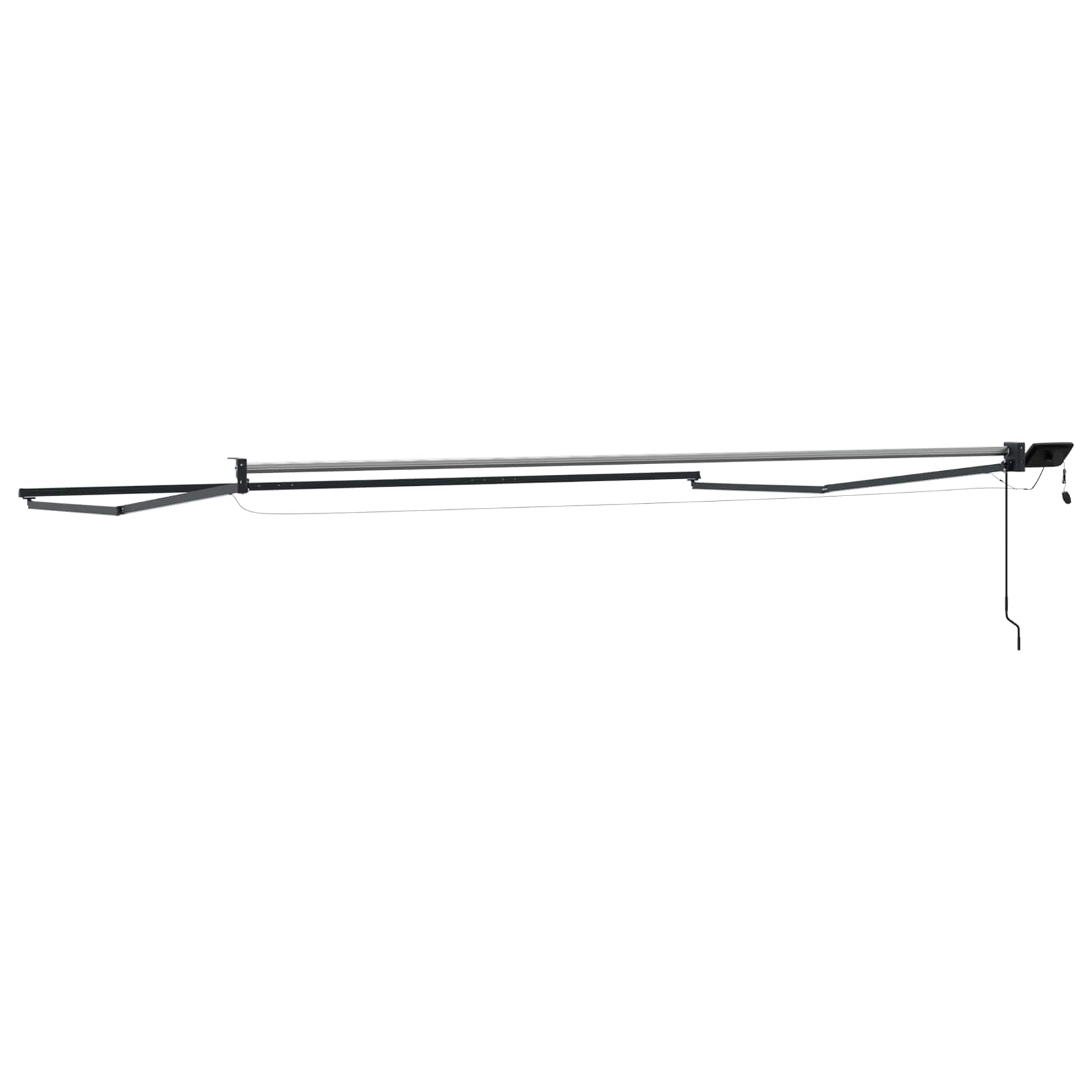 Elektrisches Markisenrahmen Anthrazit 4 x 3 m Aluminium