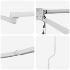 Elektrisches Markisenrahmen Weiß 2,5 x 2 m Aluminium
