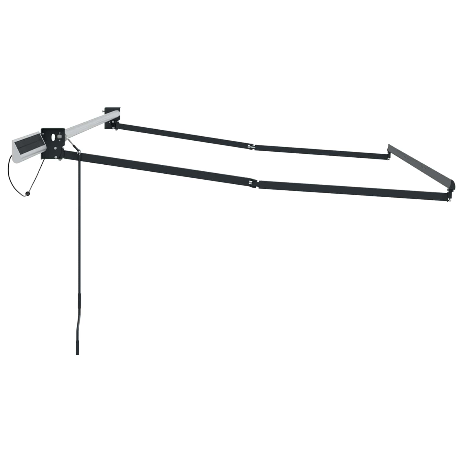 Elektrischer Markisenrahmen Anthrazit 3 x 2,5 m Stahl
