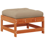 Garten-Lounge-Set 7 pcs Wachsbraun Massives Kiefernholz