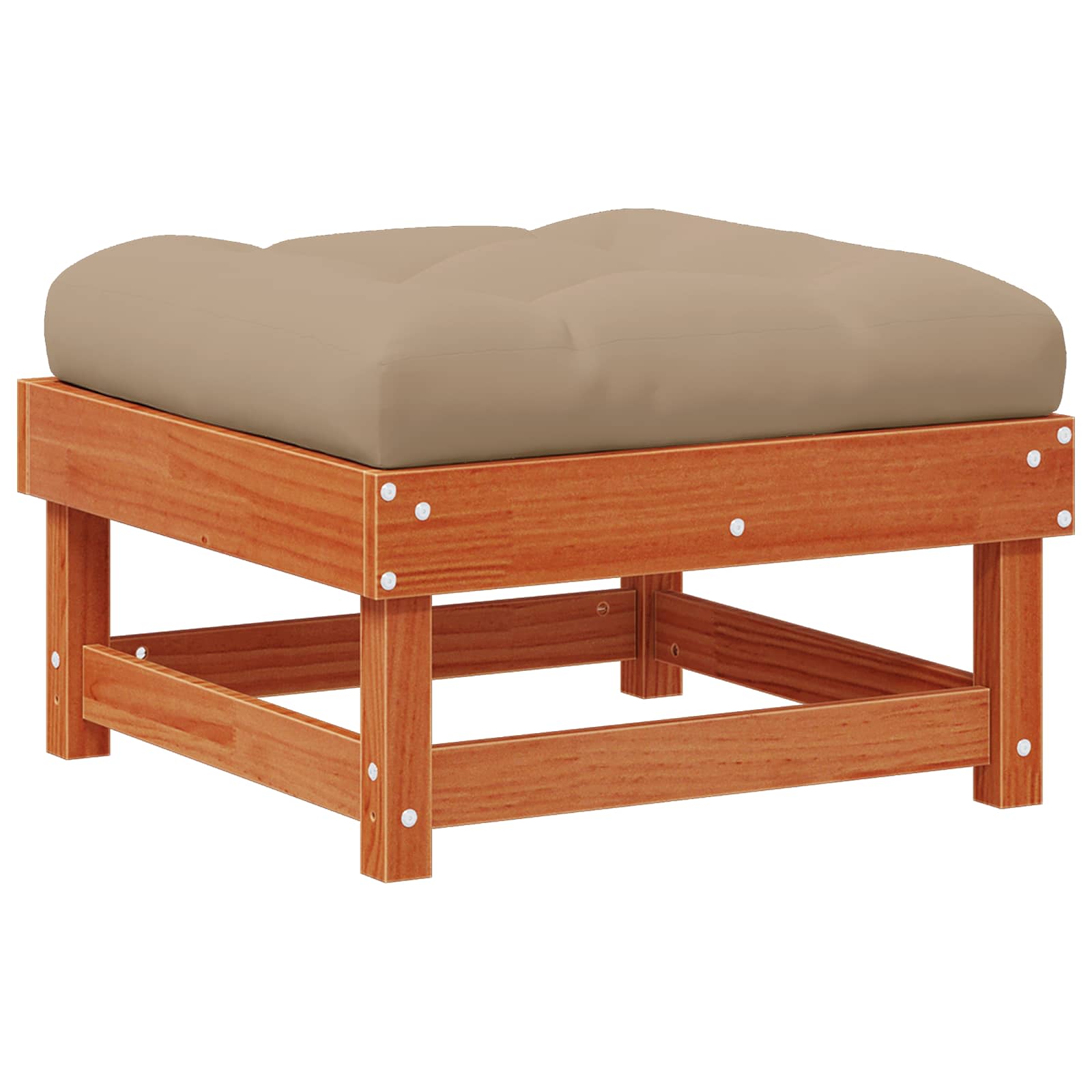 Garten-Lounge-Set 13 pcs Wachsbraun Massives Kiefernholz