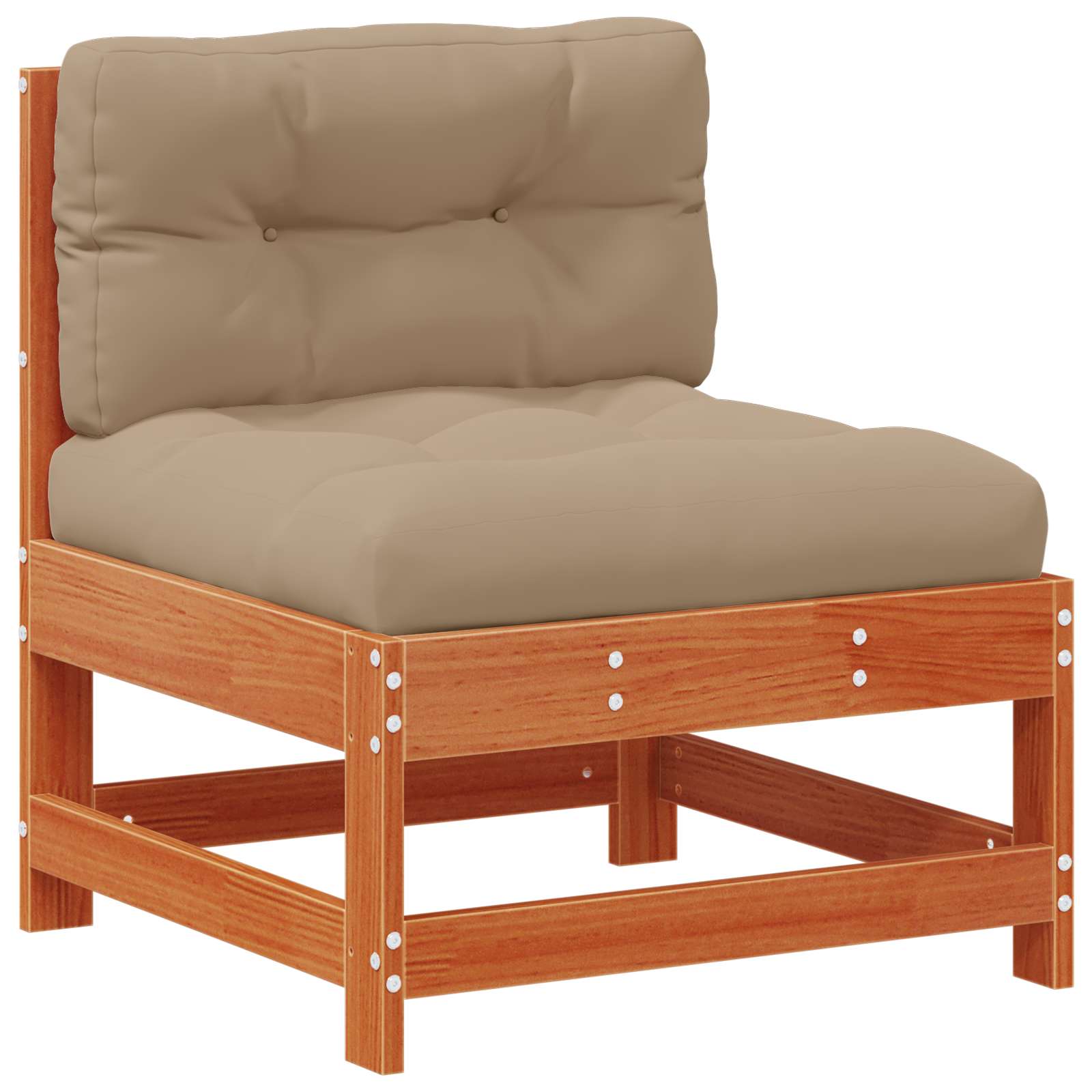 Garten-Lounge-Set 5 pcs Wachsboden Kiefer Massives Kiefernholz