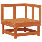Garten-Lounge-Set 5 pcs Wachsbraun Massives Kiefernholz